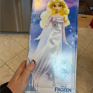 Disney Frozen Elsa Doll with White and Light Blue Dress